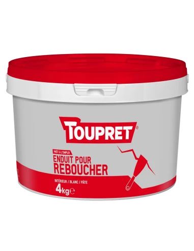 TOUPRET Basique & Chantiers Enduit pour reboucher pâte_4kg - TOUPRET
