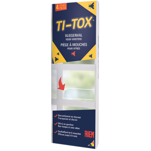 Piege A Mouche Vitre Ti-Tox 4pieces - RIEM