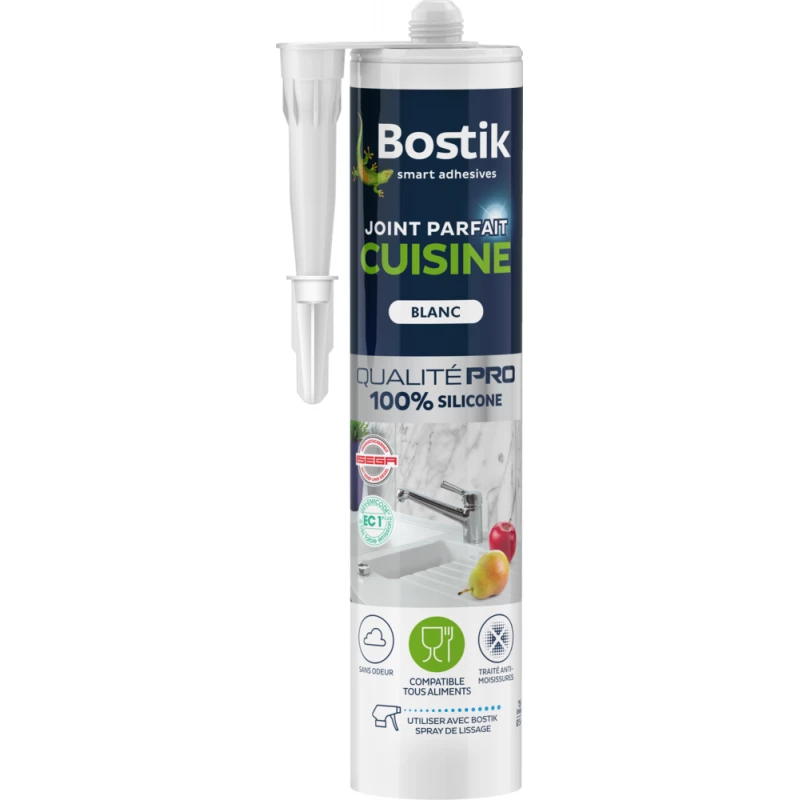Silicone Joint Parfait Cuisine 280ml blanc - BOSTIK