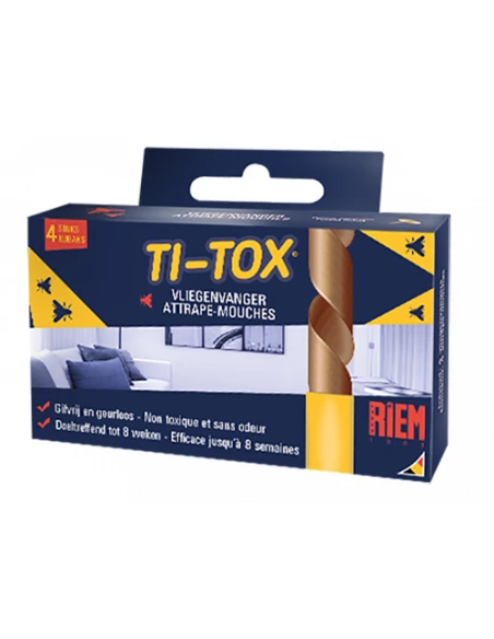 Attrape-Mouches Ti-Tox 4 Pieces - RIEM