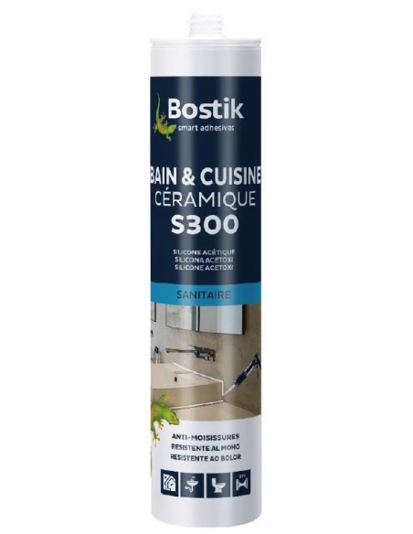 BOSTIK Mastic S300_300ml_blanc - BOSTIK