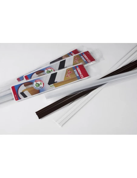 GEKO Bas-de-porte PVC bavette 100cm blanc - GEKO