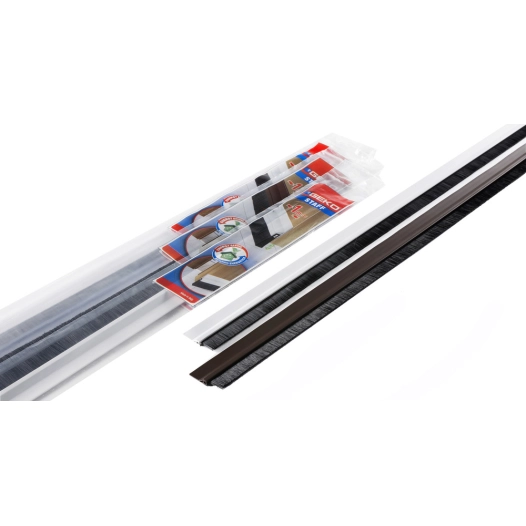 GEKO Bas-de-porte PVC brosse_100cm_marron - GEKO