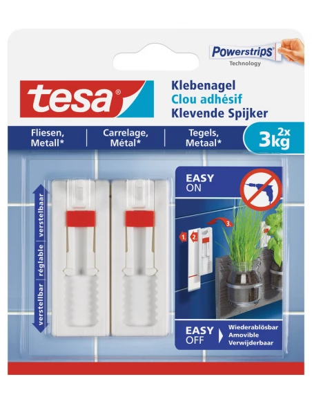 Tesa Fix Int 2x Clou Adh 3kg Carrel - TESA