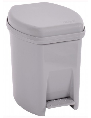 Poubelle SDB EDA Gris Béton 6L Design béton, compacte et hygiénique - EDA