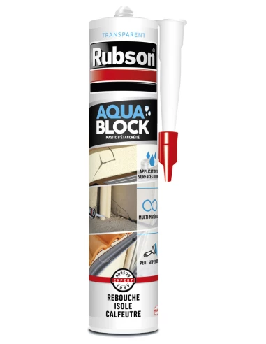 Aquablock Mastic Transparent 280ml - RUBSON
