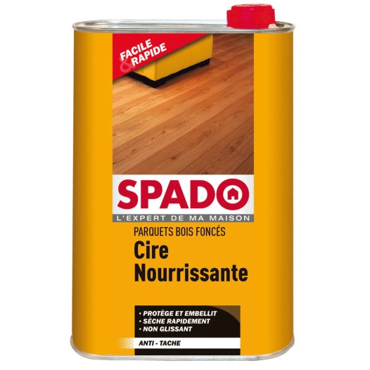 SPADO Cire parquets 1 litre bois fonces - SPADO