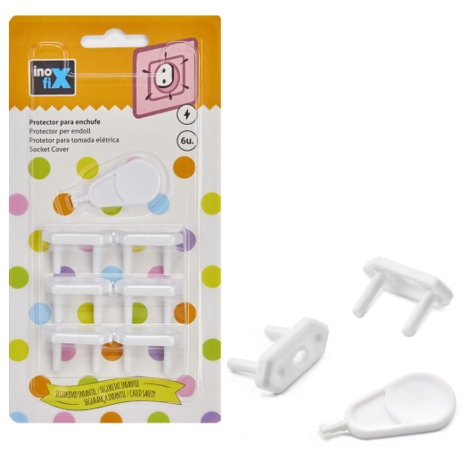 Protecteur De Prise Blanc (BLISTER 6 Unites) Inofix