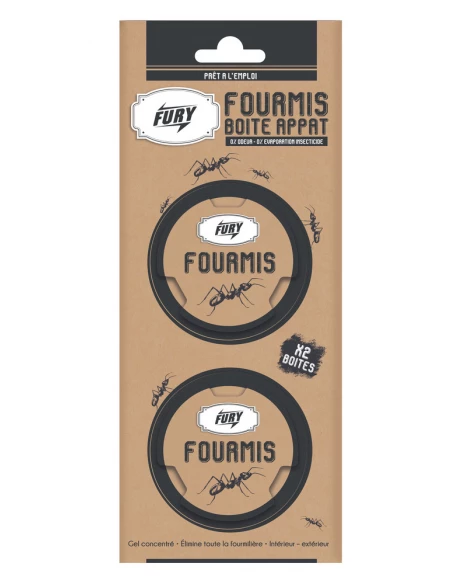 Fury Boite Appats Fourmis Boite10g x2 - FURY
