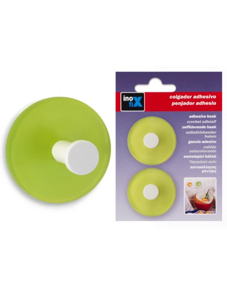 Crochet Adhx2 Rond Demitrans Vert - INOFIX