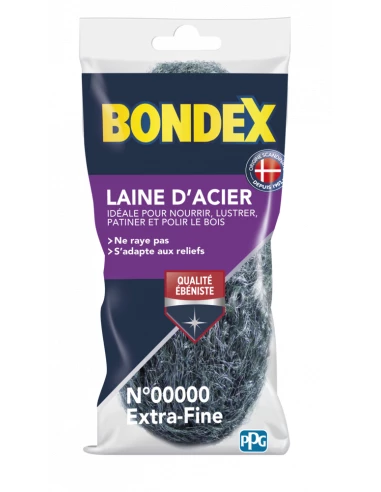 Laine Acier Extra Fine 00000 150g - BONDEX