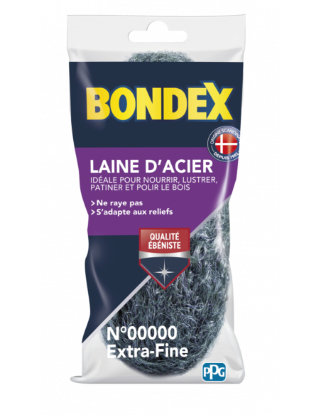 Laine Acier Extra Fine 00000 150g - BONDEX