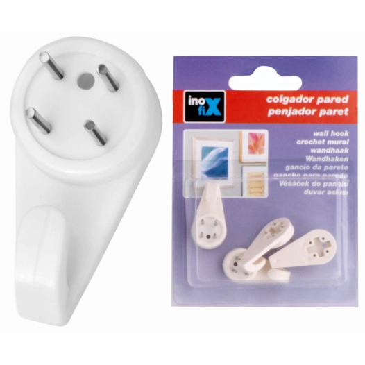 Cintre Pour Cadres . Blanc (BLISTER 6 Unités) Inofix