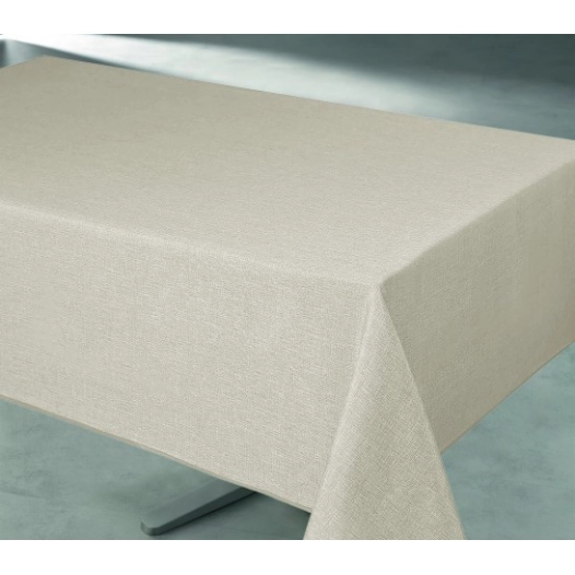 Nappe 140x240cm Tissage Lin Beige - ACCESS DECO