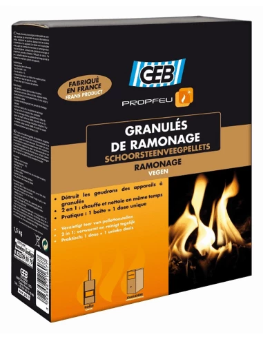 Granulés de ramonage PROPFEU – boîte 1,5 kg – GEB