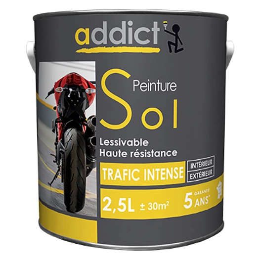 Peinture Sol 2.5 litres rouge brun - ADDICT