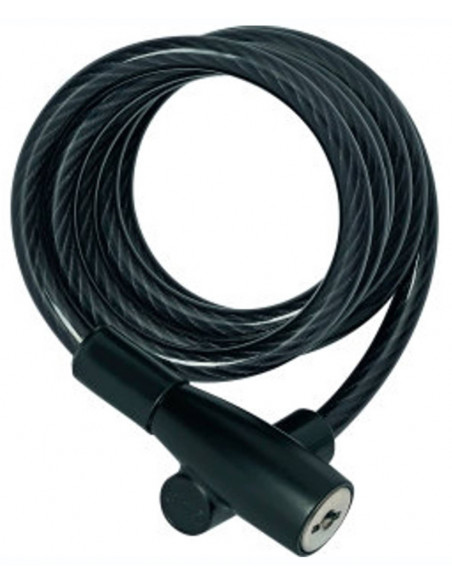 Antivol Cable Spiral Noir1m80x7.5mm - ABUS