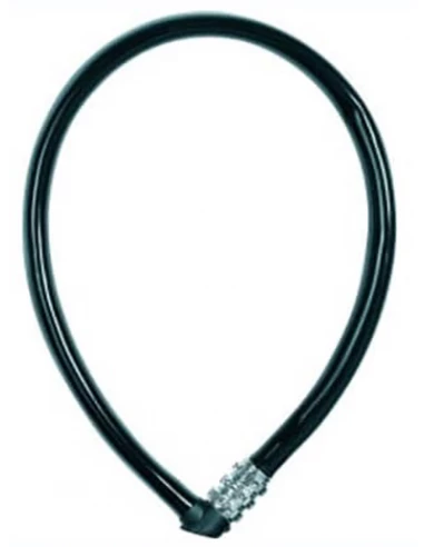 Antivol Cable Combi Noir 0m65x6mm - ABUS