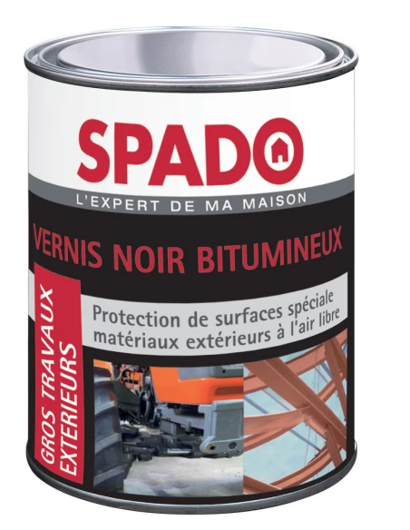 SPADO Vernis noir bitumineux_1l_noir - SPADO