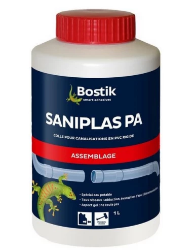 Colle saniplas pa boite de 1 litre colle pour canalisation pvc