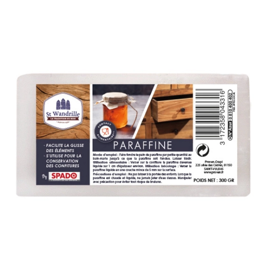Paraffine contact alimentaire 300g - ST WANDRILLE