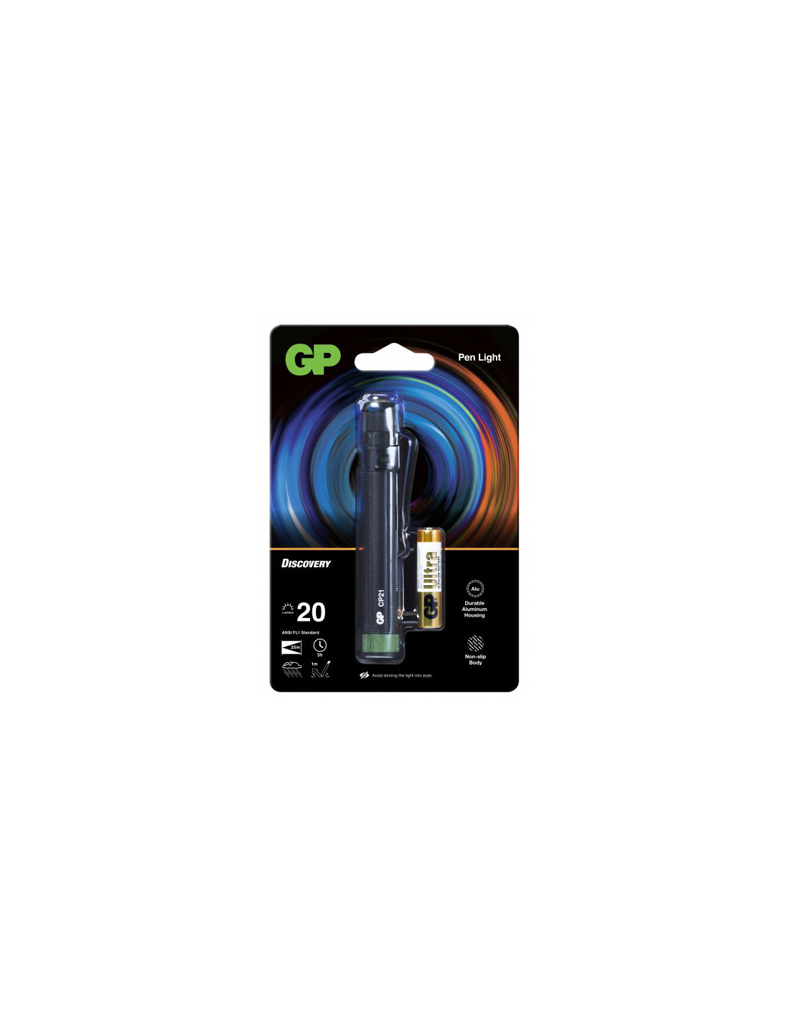 GP CP21 lampe de poche 20 lumens avec 1x pile AAA