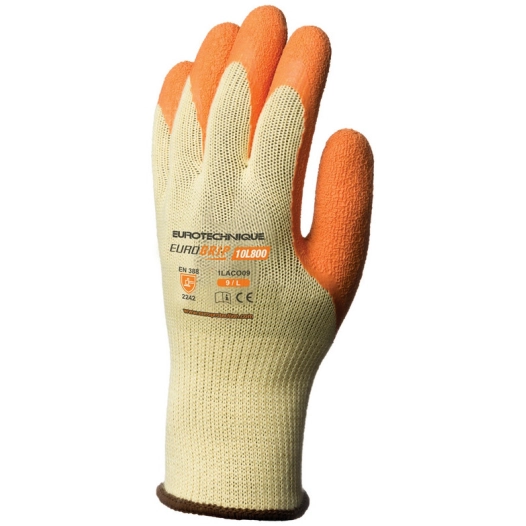 Gant Enduit Latex Grip Jaune T10 - EURO PROTECTION