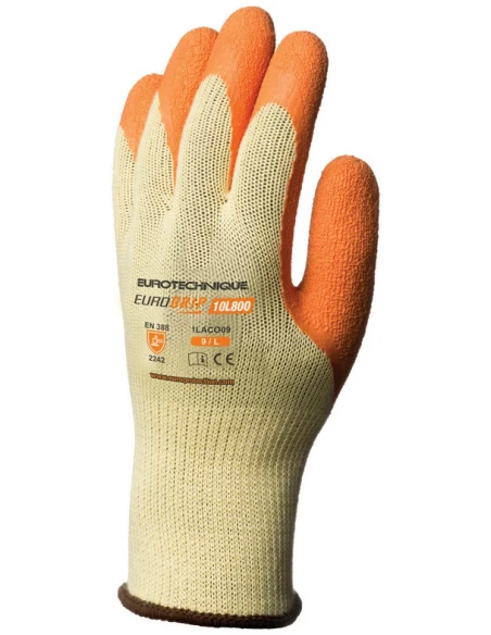 Gant Enduit Latex Grip Jaune T10 - EURO PROTECTION