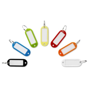 Porte Cles Etiquette X7 Coloris Ass - INOFIX