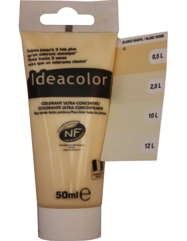 Colorant Blanc Ivoire 2010 50ml - IDEACOLOR