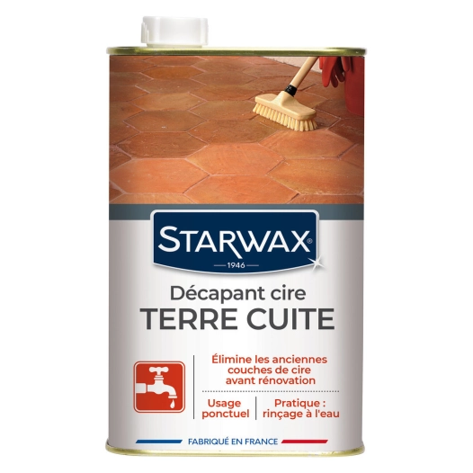 Decapant Cire Tomettes Terre Cuit1l - STARWAX