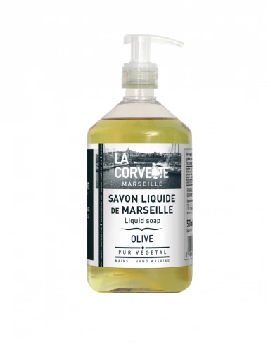 Savon Marseille Pompe 500ml Olive - LA CORVETTE