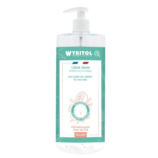 Crème Hydro Alcoolique Pamplemousse Fleur de Thé 500ml - WYRITOL