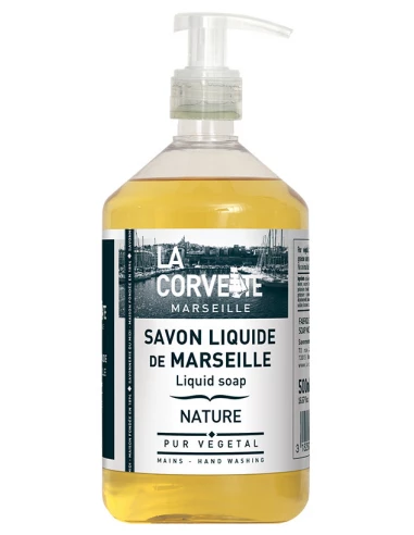 Savon Marseille Pompe 500ml Nature - LA CORVETTE