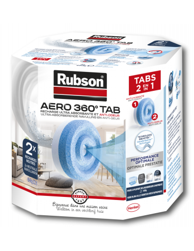 Recharge Aero 360° Pack 2 Tabs - RUBSON - 3178040677715 -  - 1619478