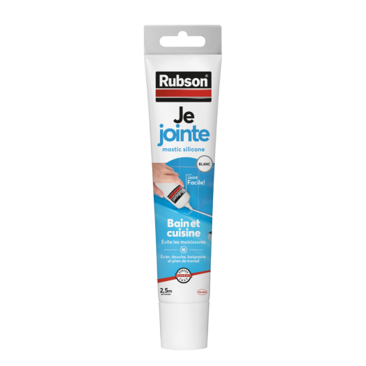 Mastic Go Je Jointe Blanc Tube 50ml - RUBSON