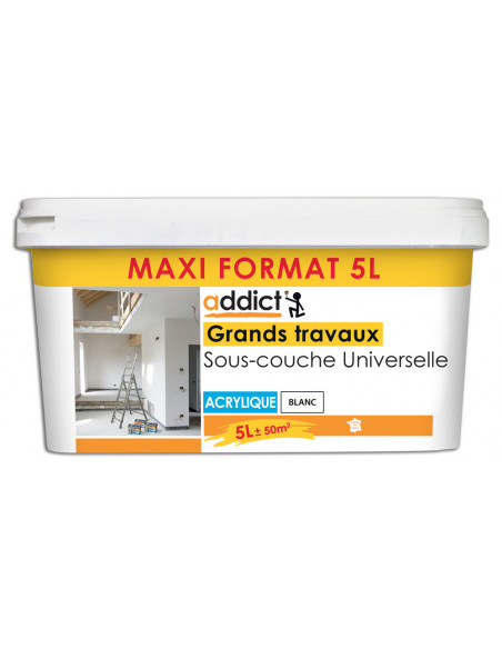 Peinture Grands Travaux Sous Couche Universelle 5 litres - ADDICT