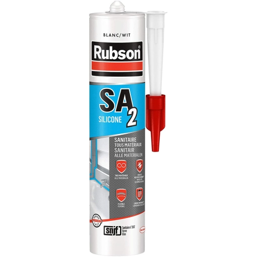 Mastic Sa2 Sanitaire Blanc 280ml - RUBSON