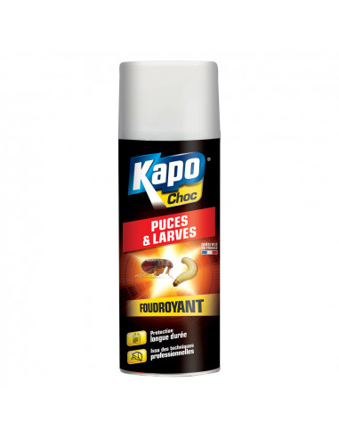Kapo Puces Larves Aerosol 400 ML Tp18 - KAPO - 3365000030974 -  - 514018