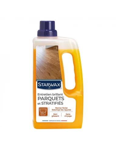 Entretien brillant parquet et sols stratifiés 2 en 1 bidon 1 l