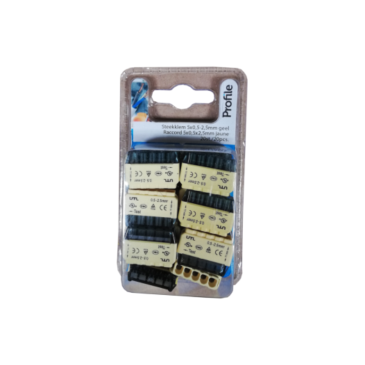 Raccord Rapide 5x2.5mm Trans 20pc - PROFILE