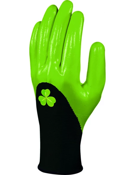 Gants Spécial Récolte Tricot Enduit Vert sur Carte - DELTA PLUS