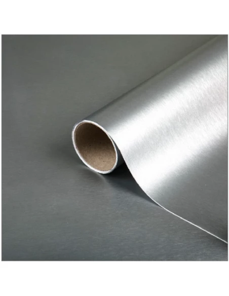 Adhésif Décoratif Métal Platino Argent 67.5cmx2m - DC-FIX