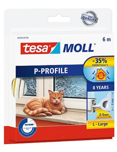 Calfeutrer - Joint Portes Fenêtres Joints P Blanc 6mx9mmx5.5mm - TESA