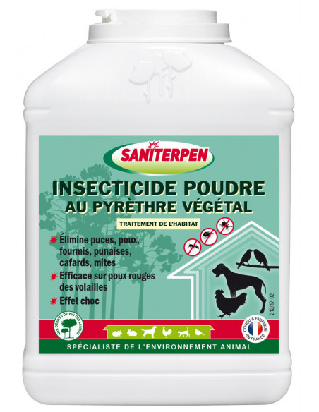 Saniterpen insecticide environnement animal poudre 250g