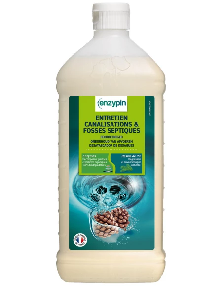 Enzypin Entretien Canalisations Et Fosse Septique 1 litre - Le VRAI