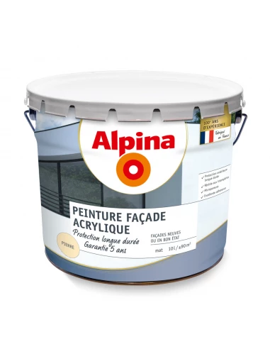 Peinture Façade Acrylique 5ans 10 litres Ton Pierre - ALPINA