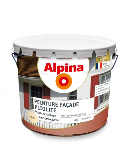 Peinture Façade Pliolite 5ans 10 litres Ton Pierre - ALPINA