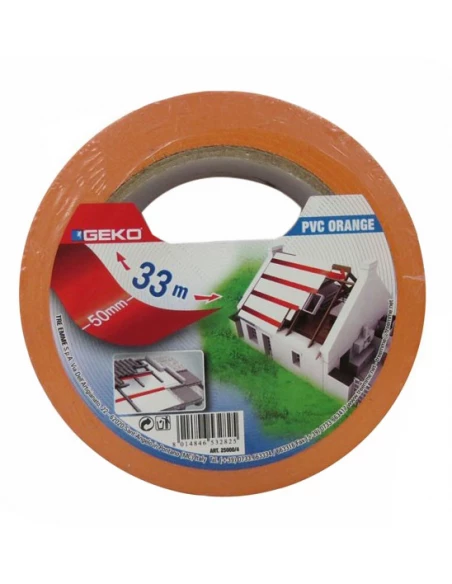 Adhésif pvc - 50 mm x 33 m - orange