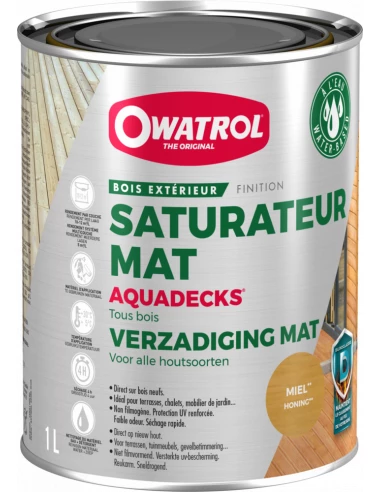 OWATROL Aquadecks Saturateur 1 LITRE miel - OWATROL